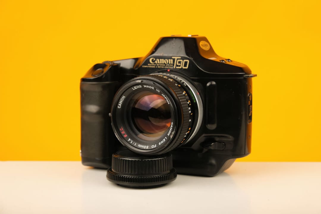 キャノンT-90 Canon T90 35mm Film Camera With Canon 50mm F/4 Lens - Etsy