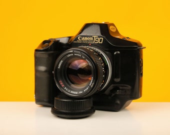 Appareil Photo Canon AV-1 35 Mm – Noir Avec Objectif 100 Mm F/1,28 – Made In Japan