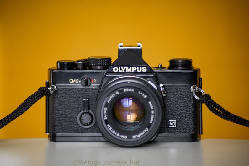 Olympus OM2n Black SLR 35mm Film Camera with Zuiko 50mm f/1.8 Etsy