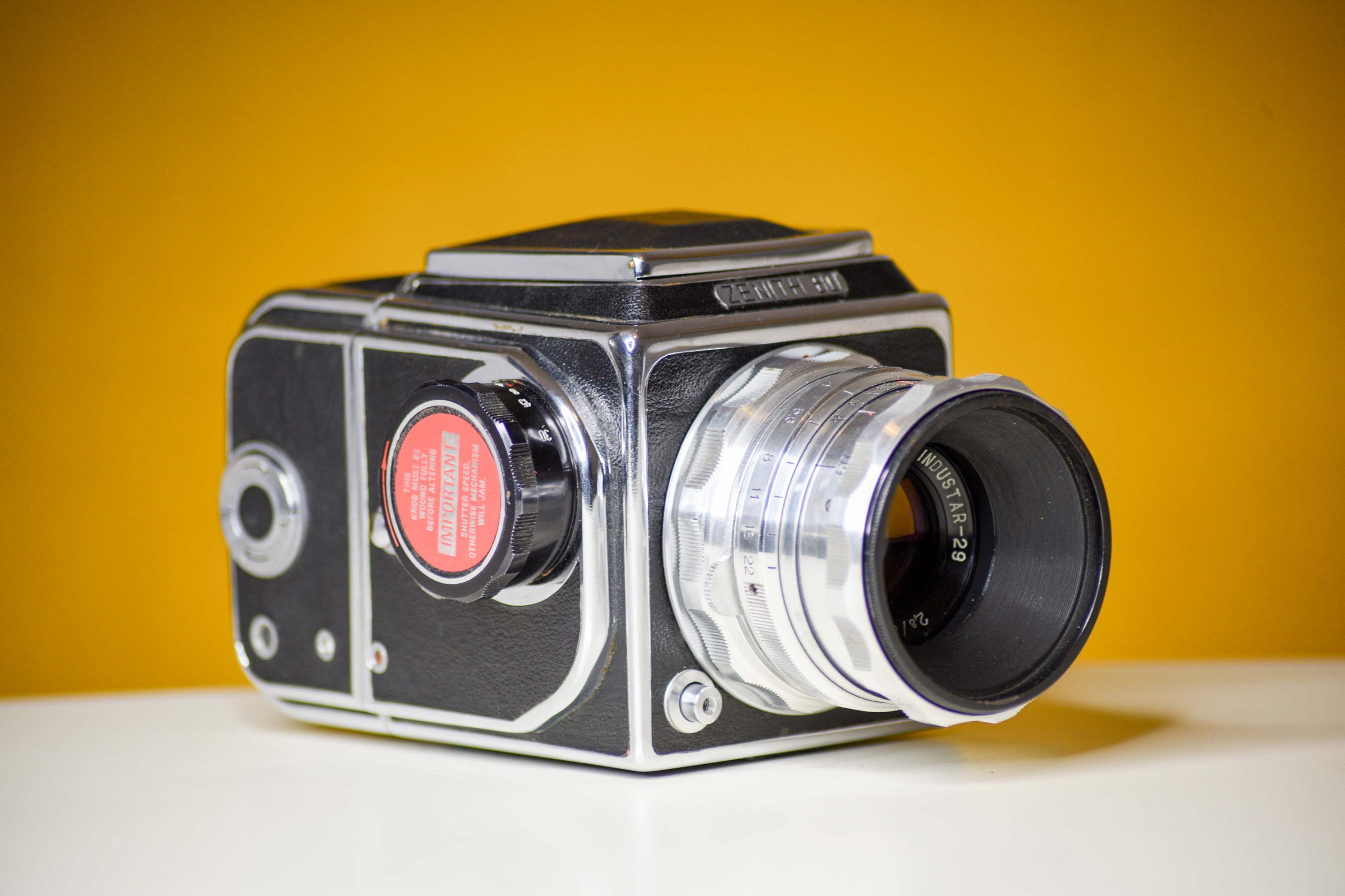 Rare Zenith 80 Medium Format 120mm Film Camera With Industar 80mm