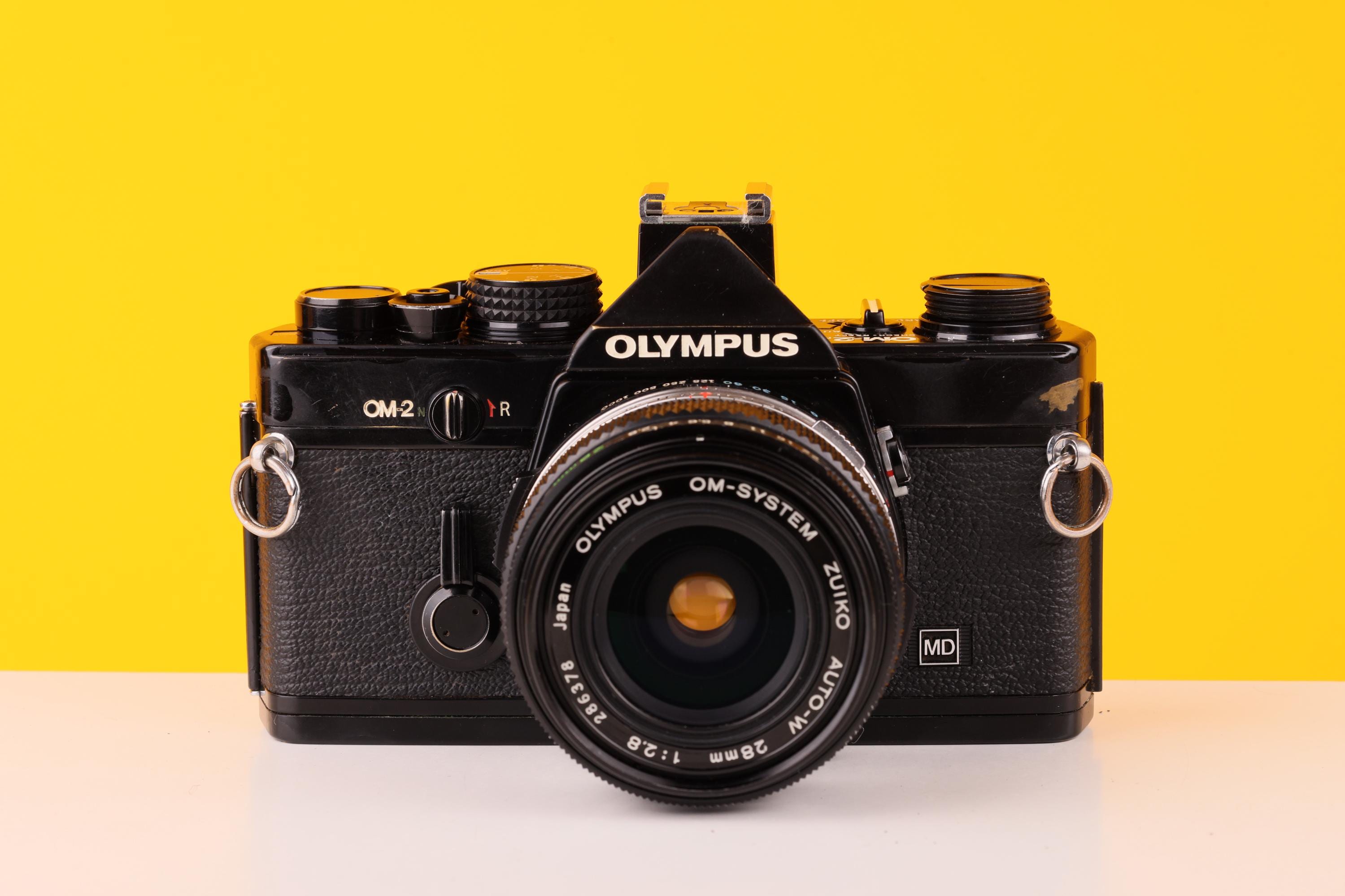 フィルムカメラ OLYMPUS OM-2N ZUIKO MC 1:1.8 50mm オリンパス OM-2n MD ブラック 35mmフィルムカメラ（ズイコー 50mm f