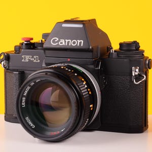 Canon F-1 N 35mm Film Camera with Canon FD 50mm f/1.4 Lens