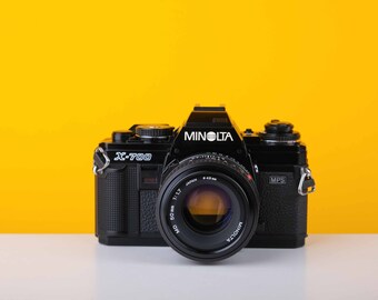 Minolta X-700 35mm SLR Film Camera With Minolta MD 50mm F1.7 Lens