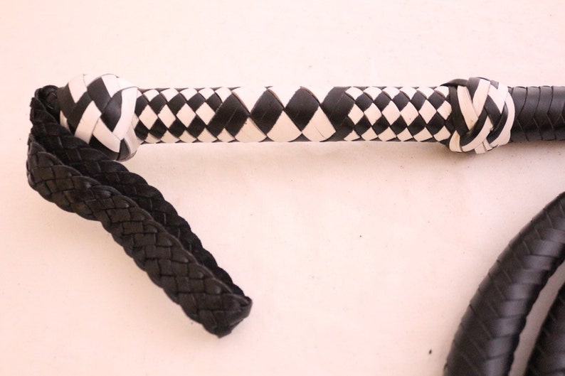 12 plaited heavy duty 10 Ft Bullwhip Genuine leather
