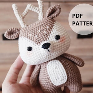 Hainchan's Little Deer Amigurumi Crochet Pattern - Adorable Fawn Toy Craft