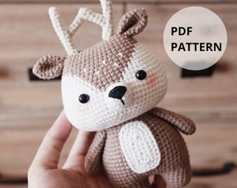 Hainchan's Little Deer Amigurumi Crochet Pattern - Adorable Fawn Toy Craft