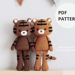 Alain the Tiger Amigurumi Crochet Pattern - Create Your Own Adorable Tiger | Hainchan