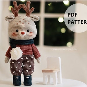 Hainchan's Daxton the Little Reindeer Crochet Pattern - DIY Adorable Amigurumi