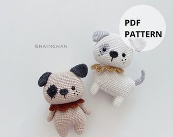 Little Puppies Amigurumi Crochet Pattern - 2 Types Included | Hainchan