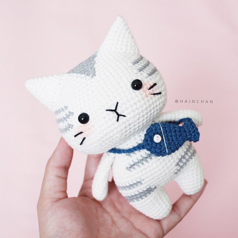 Digital Silver Tabby Cat Crochet Pattern Instant Download DIY Amigurumi Pattern in PDF File Cute Crochet Pattern Ideas image 3