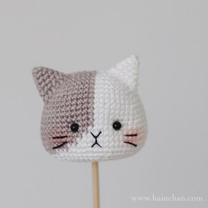 New Version: Four Cat Heads Crochet Pattern Digital Instant DIY Amigurumi PDF image 7