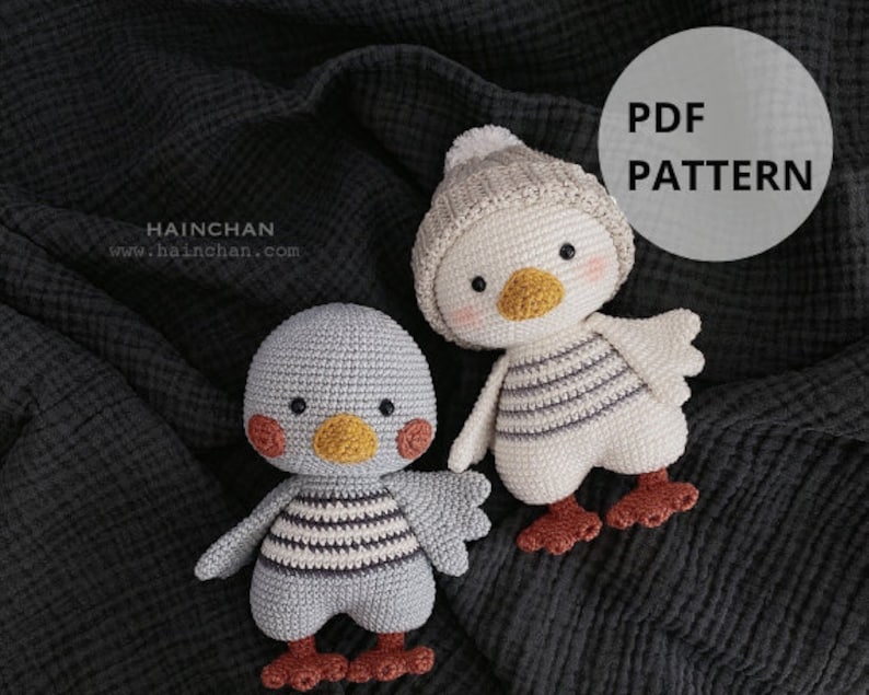 Digital Nora The Little Duck Crochet Pattern Instant Download DIY Amigurumi Pattern in PDF File Cute Crochet Pattern Ideas image 1