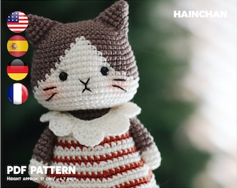 MILLIE the Cat Crochet Pattern Digital - Instant DIY Amigurumi PDF, Adorable Design