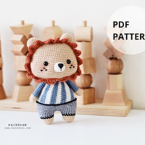 The Little Lion Amigurumi Crochet Pattern - Intermediate Level - Create Your Own Adorable Lion | Hainchan