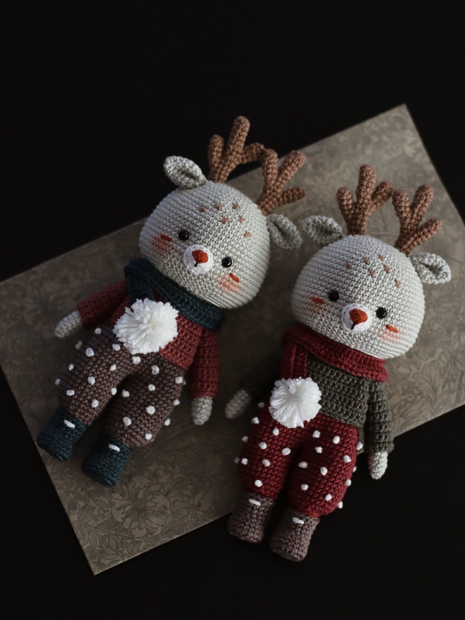 40 Reindeer Crochet Patterns: Add Homemade Warmth to Your Holiday Decor 19 Hainchan's Daxton the Little Reindeer Crochet