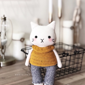 Adorable Oreo & Mochi the Cat Crochet Pattern by Hainchan image 4