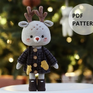 Hainchan's Ellie the Little Reindeer Amigurumi Crochet Pattern - DIY Adorable Reindeer Creation