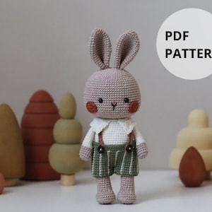 Rene the Bunny Amigurumi Crochet Pattern | Hainchan