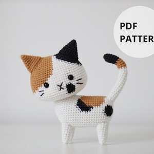 Instant Download Calico Cat Crochet Pattern - DIY Amigurumi PDF, Cute Design