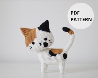 Digital Calico Cat Crochet Pattern - Instant Download DIY Amigurumi Pattern in PDF File | Cute Crochet Pattern Ideas