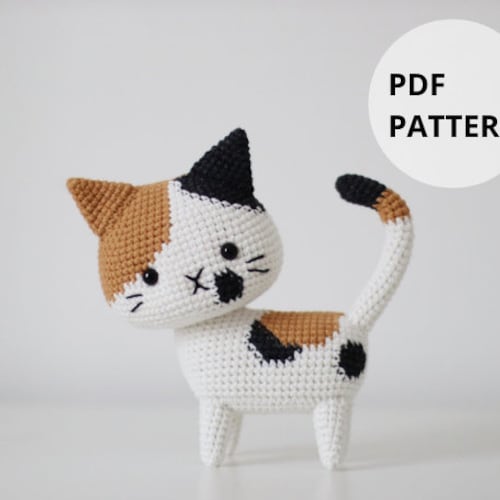 Crochet Cat Pattern in PDF Etsy
