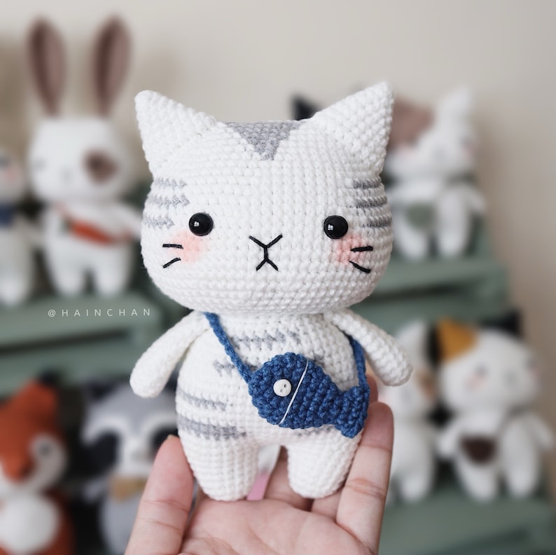 Digital Silver Tabby Cat Crochet Pattern Instant Download DIY Amigurumi Pattern in PDF File Cute Crochet Pattern Ideas image 4