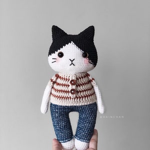 Adorable Oreo & Mochi the Cat Crochet Pattern by Hainchan image 7