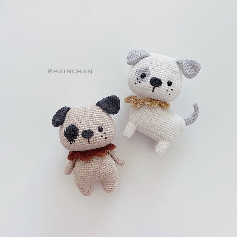 Little Puppies Amigurumi Crochet Pattern 2 Types Included Hainchan image 2