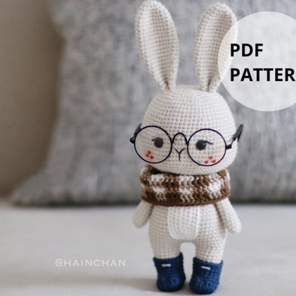 JAZMIN the Bunny Amigurumi Crochet Pattern by Hainchan - Adorable DIY Craft