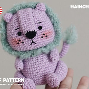 Cozy the Lion Crochet Pattern - Handmade Amigurumi Toy - DIY Stuffed Lion Tutorial - Instant PDF Download