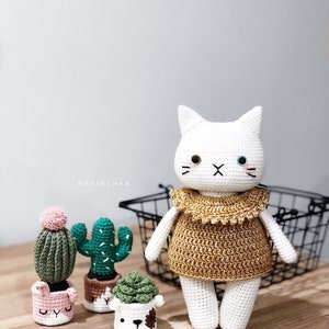 Adorable Oreo & Mochi the Cat Crochet Pattern by Hainchan image 5