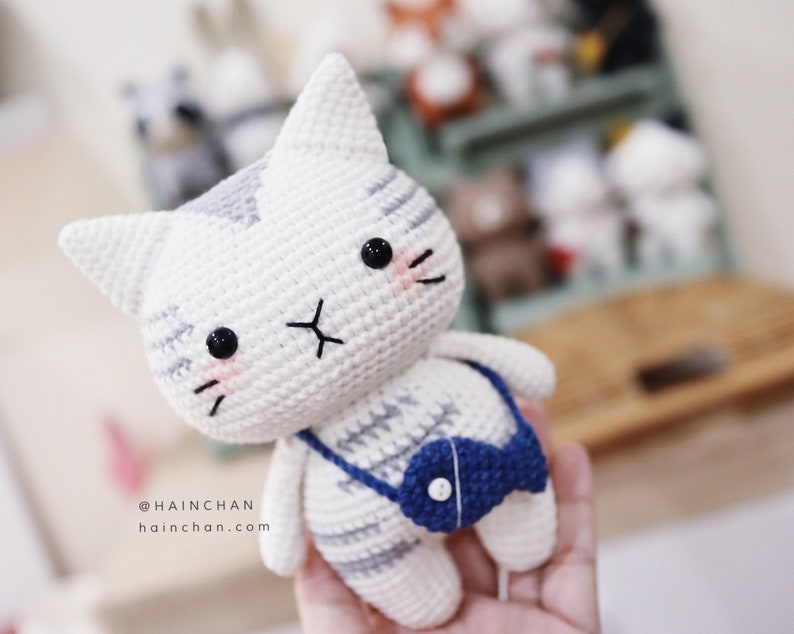 Digital Silver Tabby Cat Crochet Pattern Instant Download DIY Amigurumi Pattern in PDF File Cute Crochet Pattern Ideas image 6