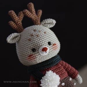 Hainchan's Daxton the Little Reindeer Crochet Pattern DIY Adorable Amigurumi image 4