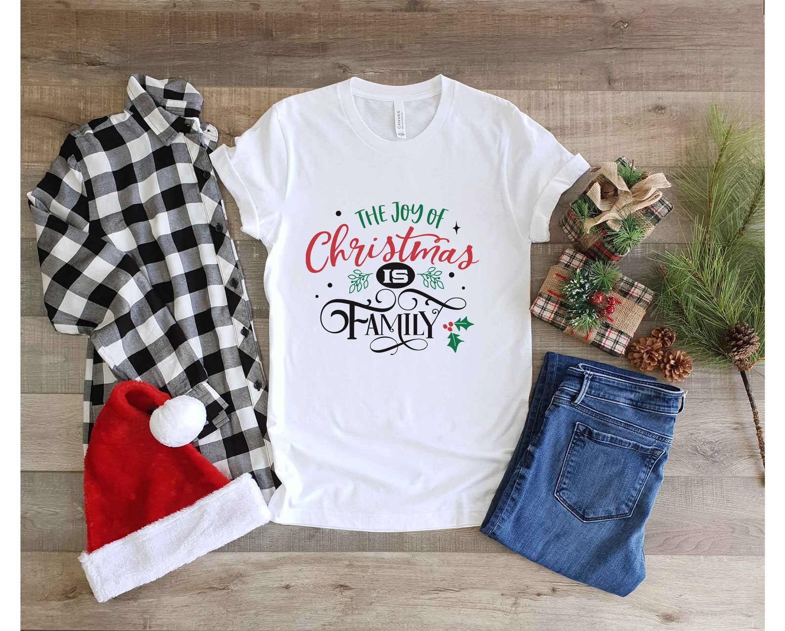 La joie de Noël est T-shirt de famille Chemise de Noël Tees  Etsy