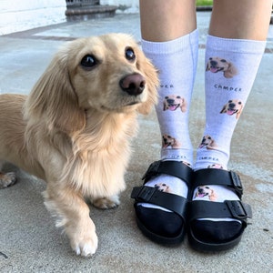 Custom dog socks etsy clearance