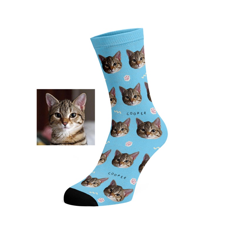Custom Pet Socks with name Custom Photo Socks Custom | Etsy