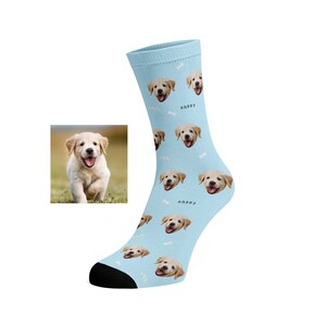 Custom Pet Socks (with name) - Custom Photo Socks, Custom Socks, Personalise Socks, Custom Printed Socks, dog socks, cat socks, animal