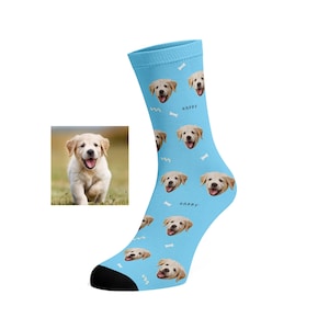 Custom Pet Socks (with name) - Custom Photo Socks, Custom Socks, Personalise Socks, Custom Printed Socks, dog socks, cat socks, animal