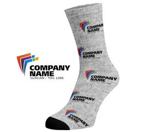 Custom Logo socks - Company/Corporate/Team Logo - Photo Socks, Team logo, Personalised Socks, Sports Team Logo socks, Business Logo socks