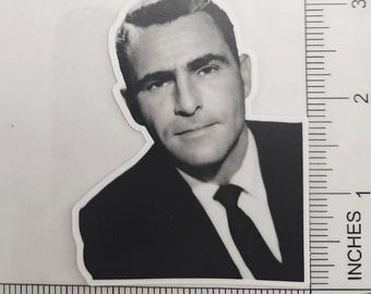 Rod Serling Twilight Zone Waterproof Vinyl Decal Sticker 3.25"x2.5"