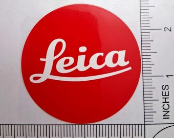 Leica Waterproof Glossy Logo Decal Sticker 2.5"x2.5"