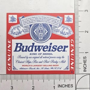 Budweiser stickers - Etsy 日本