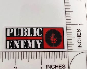 Public Enemy Waterproof Glossy Vinyl Sticker decal Logo 2.5"x1"