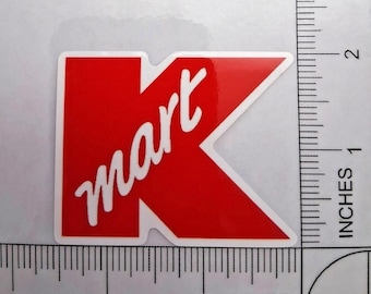 Kmart Retro 80s 90s Glossy Waterproof Logo Decal Sticker 2.5"x2"