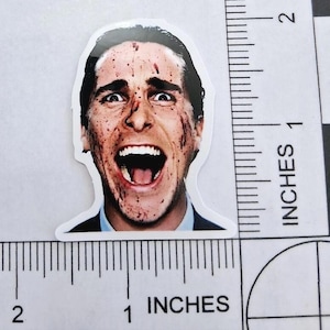 American Psycho Patrick Bateman Waterproof Logo Decal Sticker 2&quot;x1.5&quot;