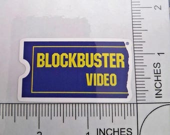 Blockbuster Video Retro 80s 90s Glossy Waterproof Logo Decal Sticker 2.5"x1.25"