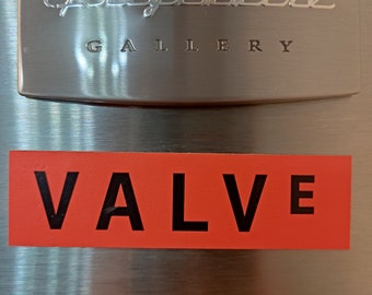 Valve Steam Logo - 3.6" x 1" Video Game Computer Fridge Magnet