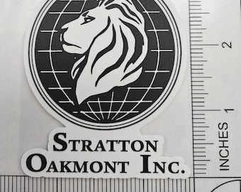 Stratton Oakmont Jordan Belfort Logo Decal Sticker 3.25"x2.5" The Wolf of Wall Street