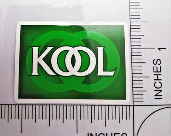 KOOL Glossy Waterproof Logo Decal Sticker 2"x1.5"