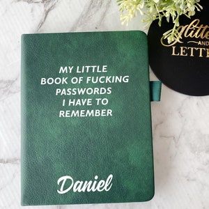 Personalized Password Pocket Notebook: A6 Password Organizer